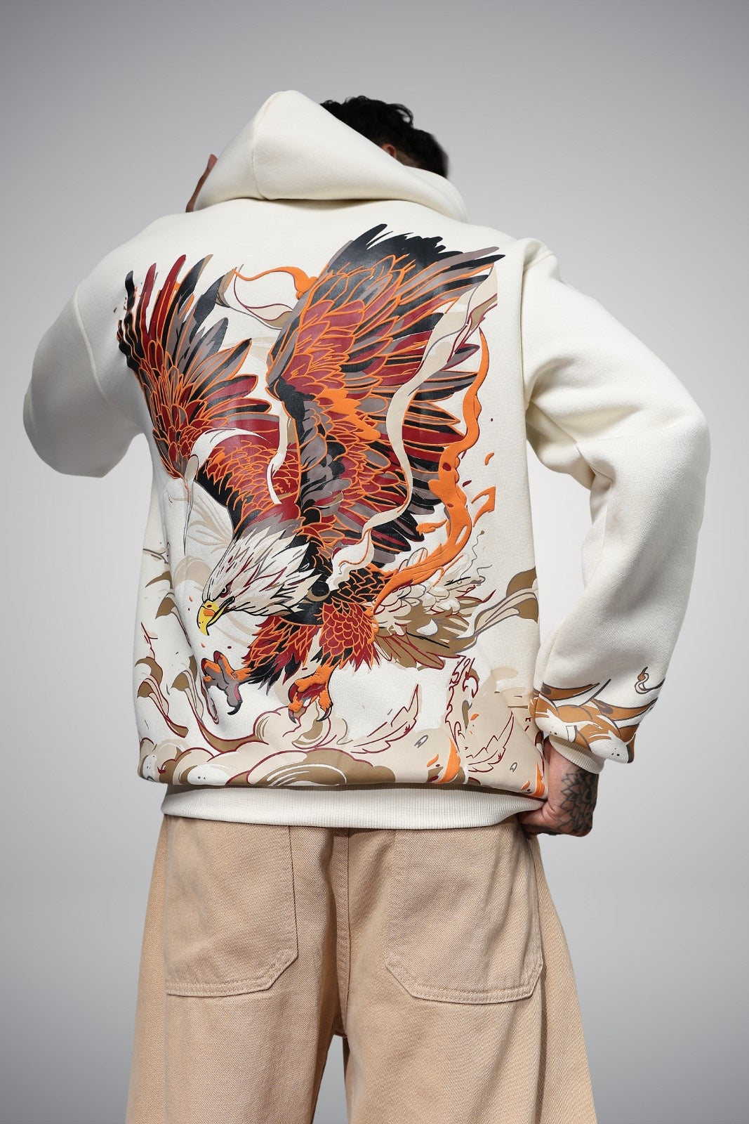 Liberation Beige Oversized Hoodie · Oliver Bradley