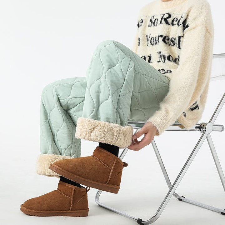 Logan Pantalon Hiver Matelassé Homme – Pantalon Chaud Doublé Polaire avec Coupe Ample & Taille Élastique