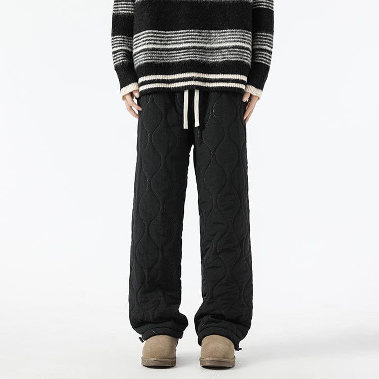 Logan Pantalon Hiver Matelassé Homme – Pantalon Chaud Doublé Polaire avec Coupe Ample & Taille Élastique