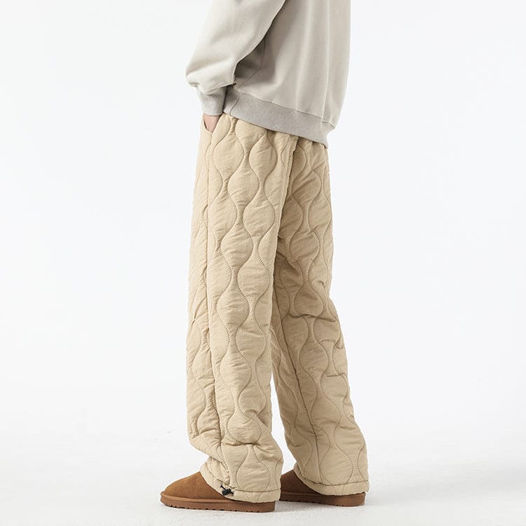 Logan Pantalon Hiver Matelassé Homme – Pantalon Chaud Doublé Polaire avec Coupe Ample & Taille Élastique