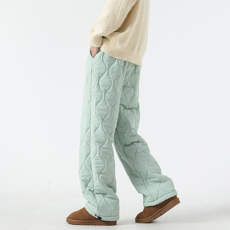 Logan Pantalon Hiver Matelassé Homme – Pantalon Chaud Doublé Polaire avec Coupe Ample & Taille Élastique