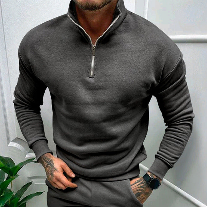Lorence Pull Demi-Zip Homme – Maille Douce Moderne avec Coupe Élégante et Confortable