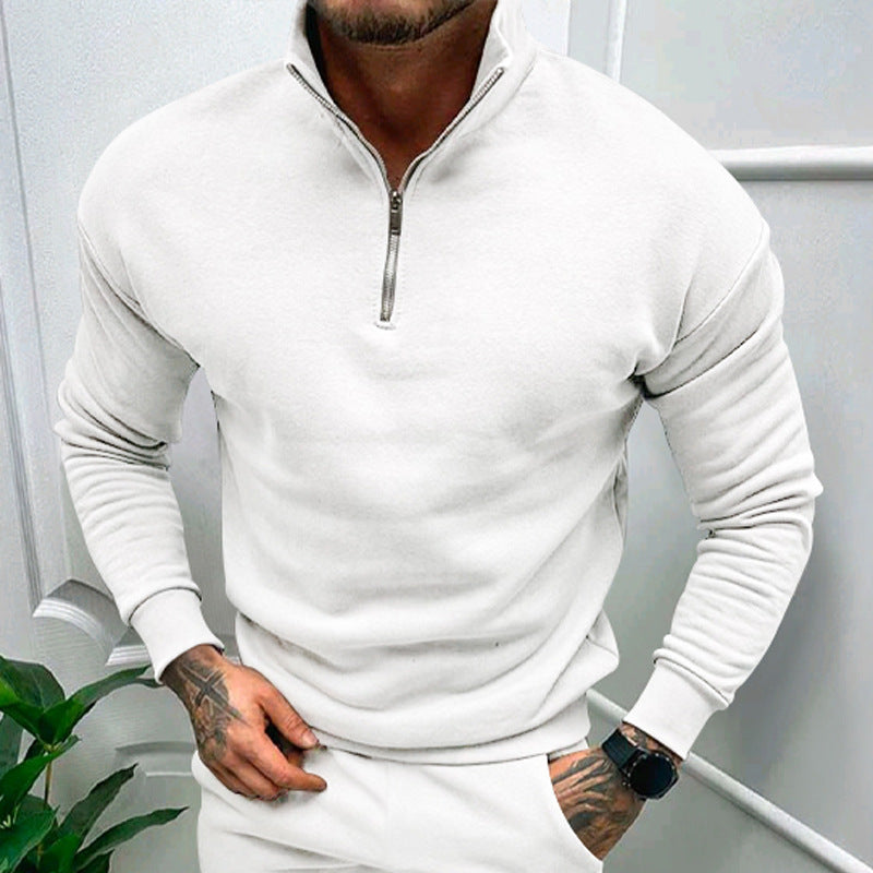 Lorence Pull Demi-Zip Homme – Maille Douce Moderne avec Coupe Élégante et Confortable