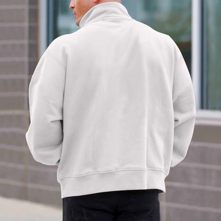 Lorence Pull Demi-Zip Homme – Maille Douce Moderne avec Coupe Élégante et Confortable