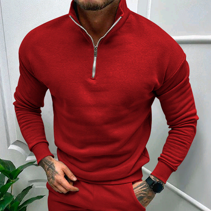 Lorence Pull Demi-Zip Homme – Maille Douce Moderne avec Coupe Élégante et Confortable