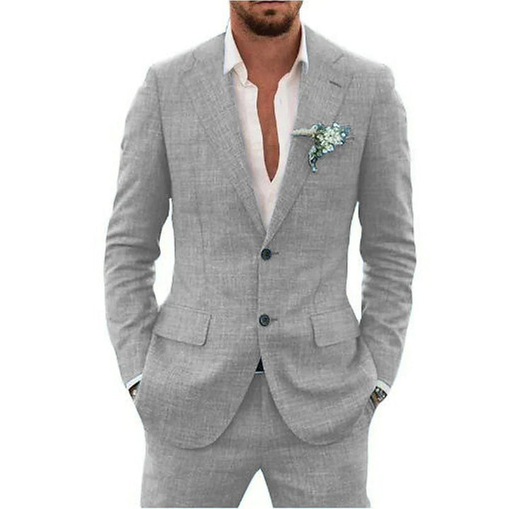 Lucas | Men’s Slim-Fit Linen Two-Piece Suit for Summer Events and Weddings · Oliver Bradley