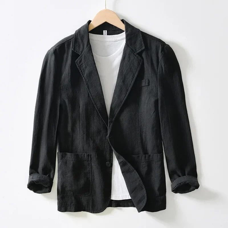 Luminara Linen Blazer · Oliver Bradley