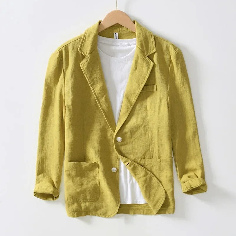 Luminara Linen Blazer · Oliver Bradley