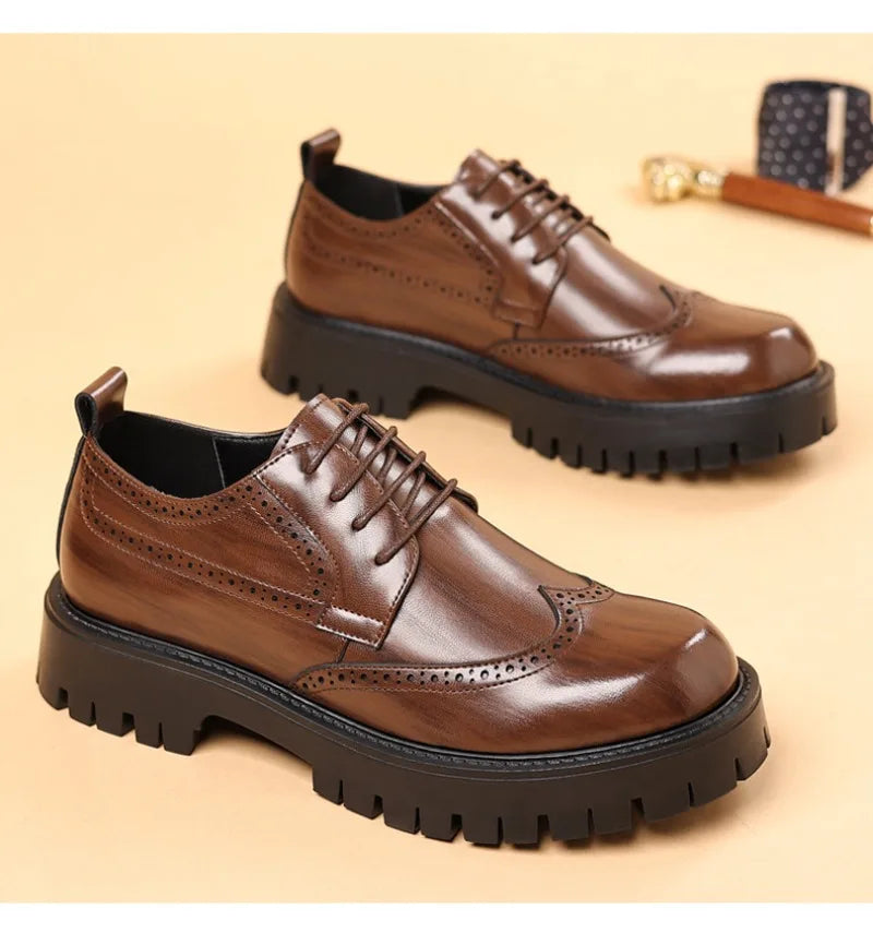 Luxury Oxford Elevator Dress Shoes · Oliver Bradley