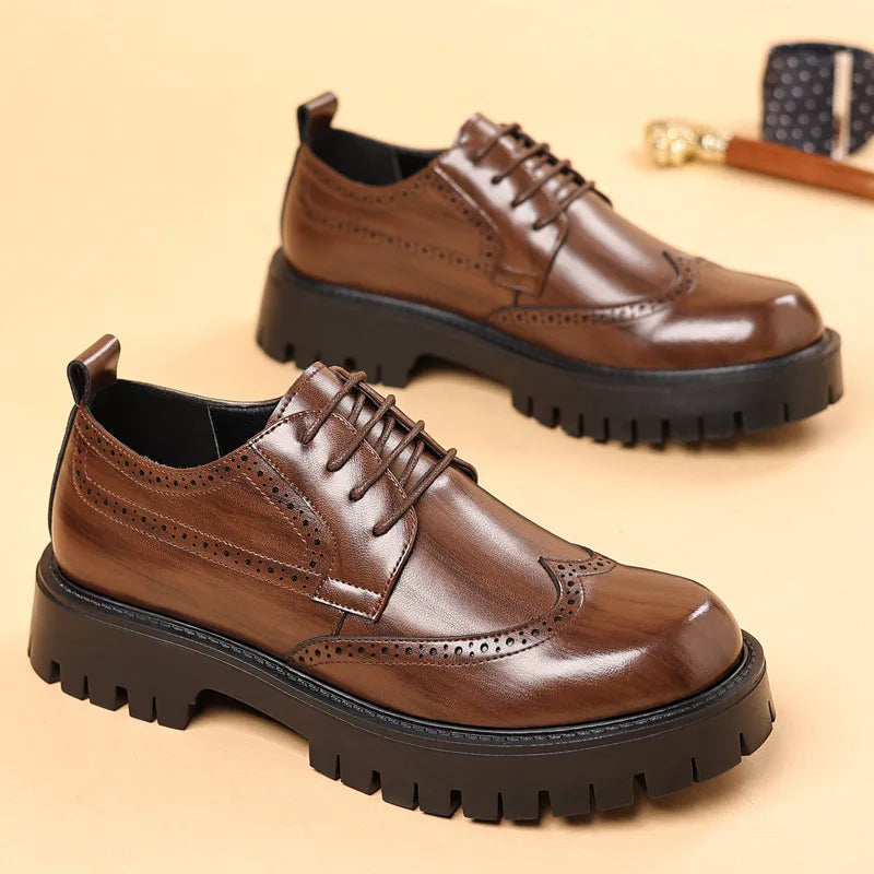 Luxury Oxford Elevator Dress Shoes · Oliver Bradley