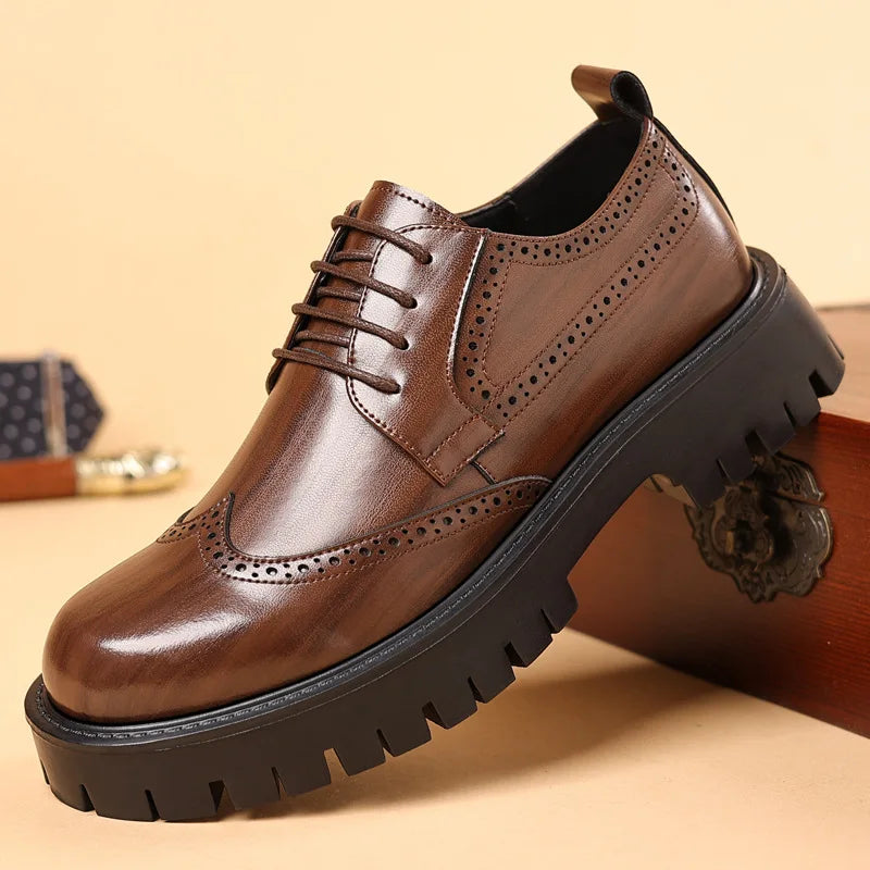 Luxury Oxford Elevator Dress Shoes · Oliver Bradley