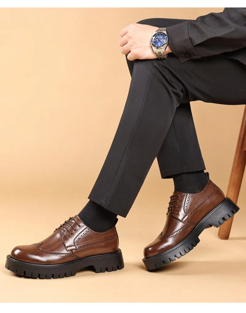 Luxury Oxford Elevator Dress Shoes · Oliver Bradley