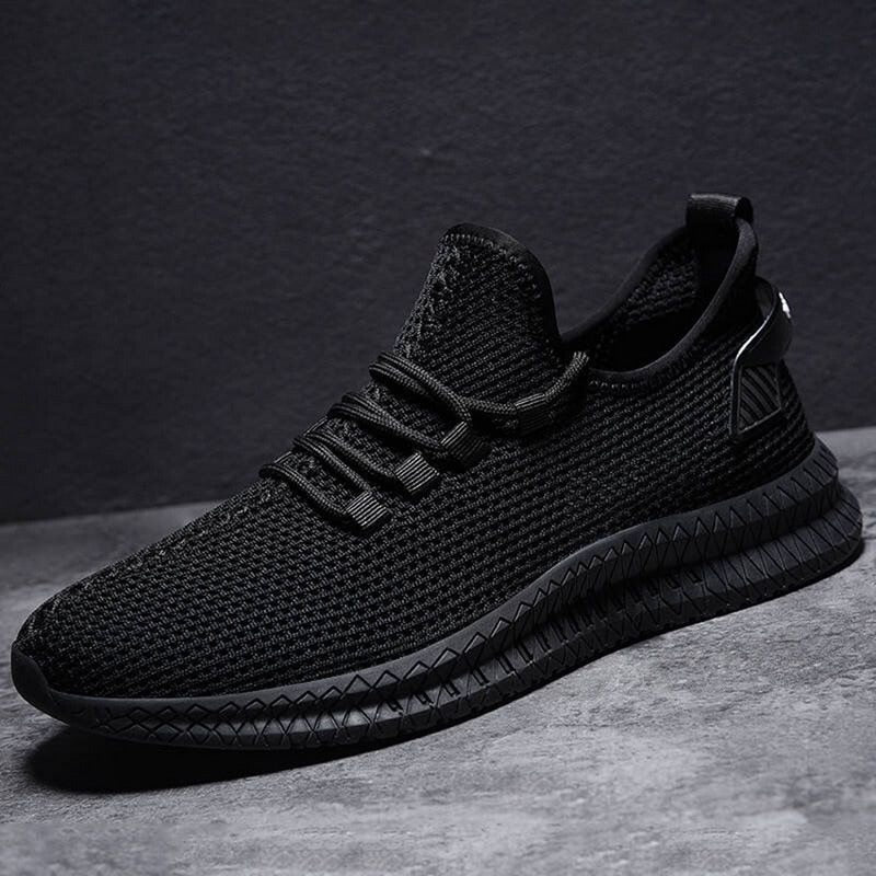 Męskie lekkie sportowe buty sneakersy z oddychającej siateczki i elastyczną podeszwą