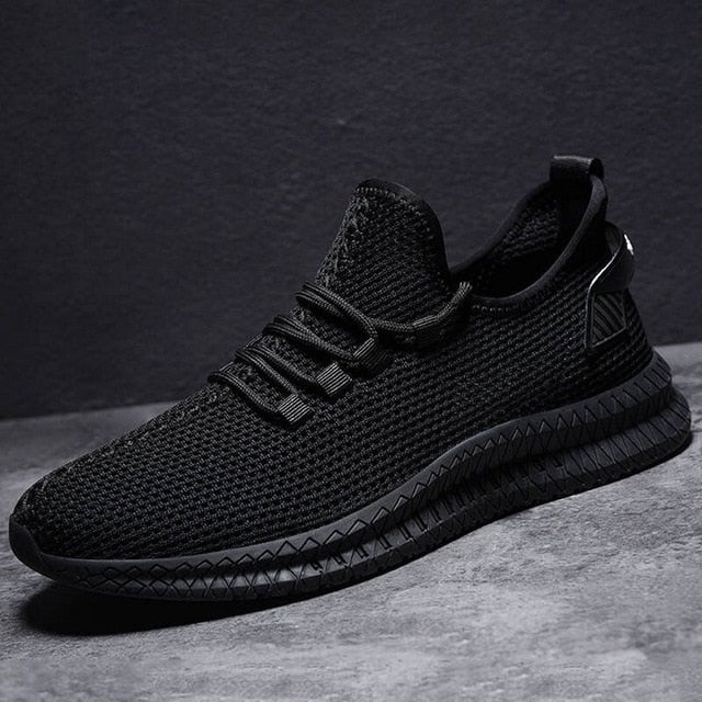 Męskie lekkie sportowe buty sneakersy z oddychającej siateczki i elastyczną podeszwą
