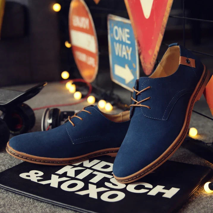 Magnus | Men's Orthopedic Faux Suede Oxford Shoes · Oliver Bradley