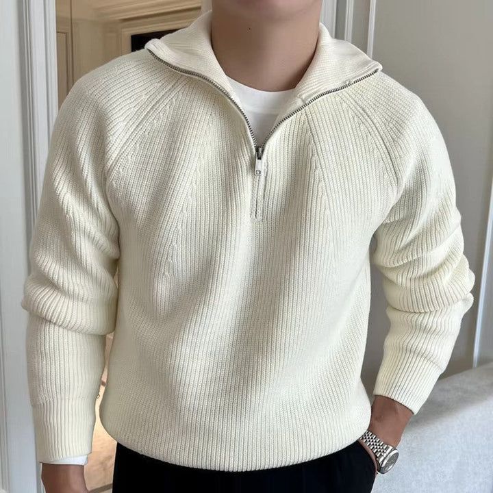 Marino Quarter-Zip Sweater · Oliver Bradley