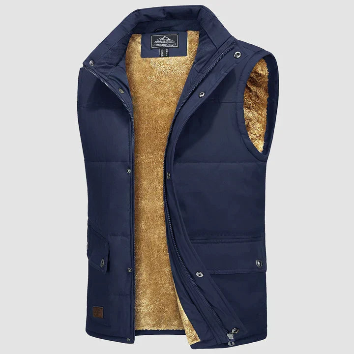 Mark Gilet Homme – Bodywarmer Sans Manches avec Poches Pratiques & Confort Quotidien