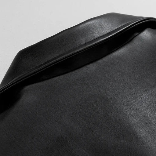 Martin | Men’s Streetwear Oversized Leather  Bomber Jacket · Oliver Bradley