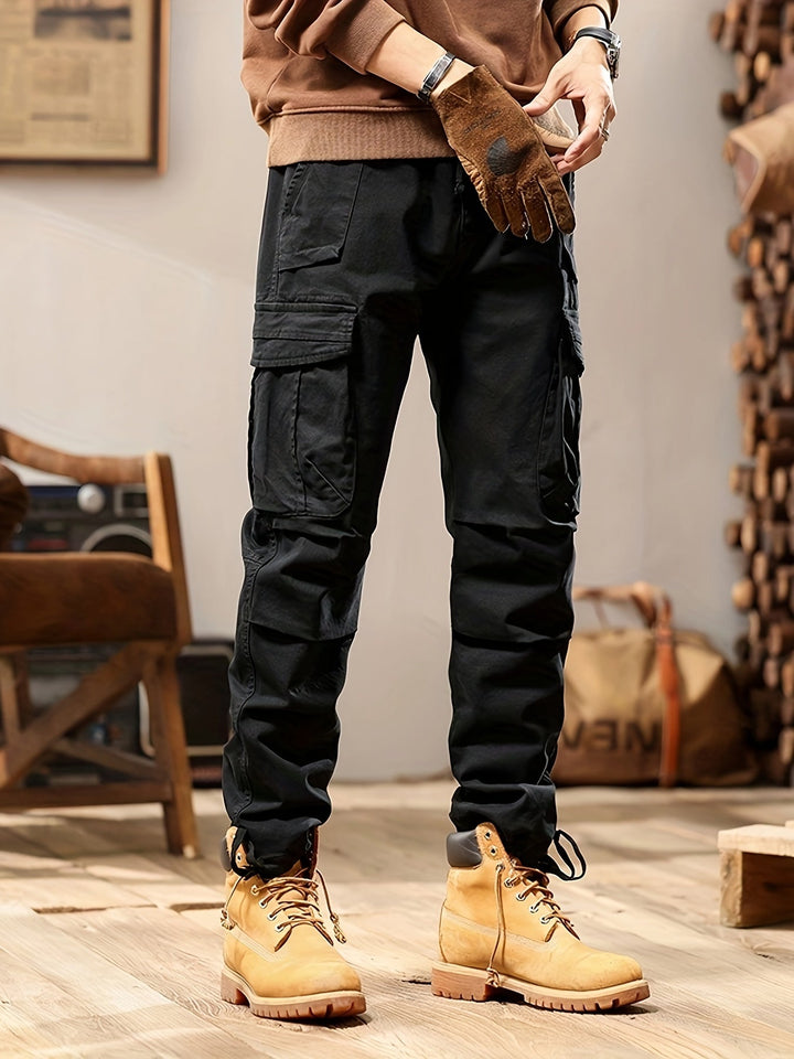 Mason Pantalon cargo tactique pour homme – Coupe ajustée durable avec multiples poches & coutures renforcées
