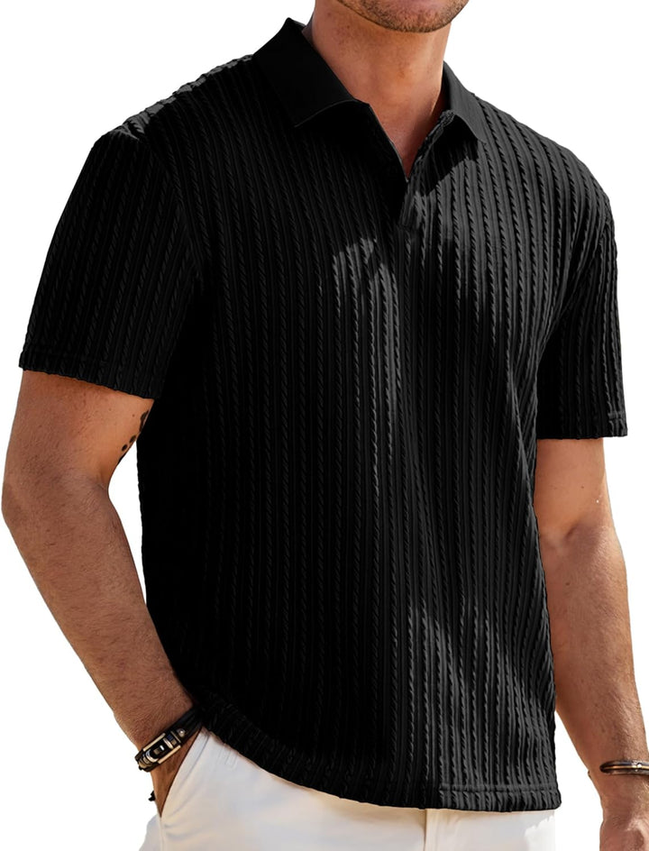 Matteo Polo Homme – Polo Maille Stretch, Style Old Money & Casual Été · Oliver Bradley