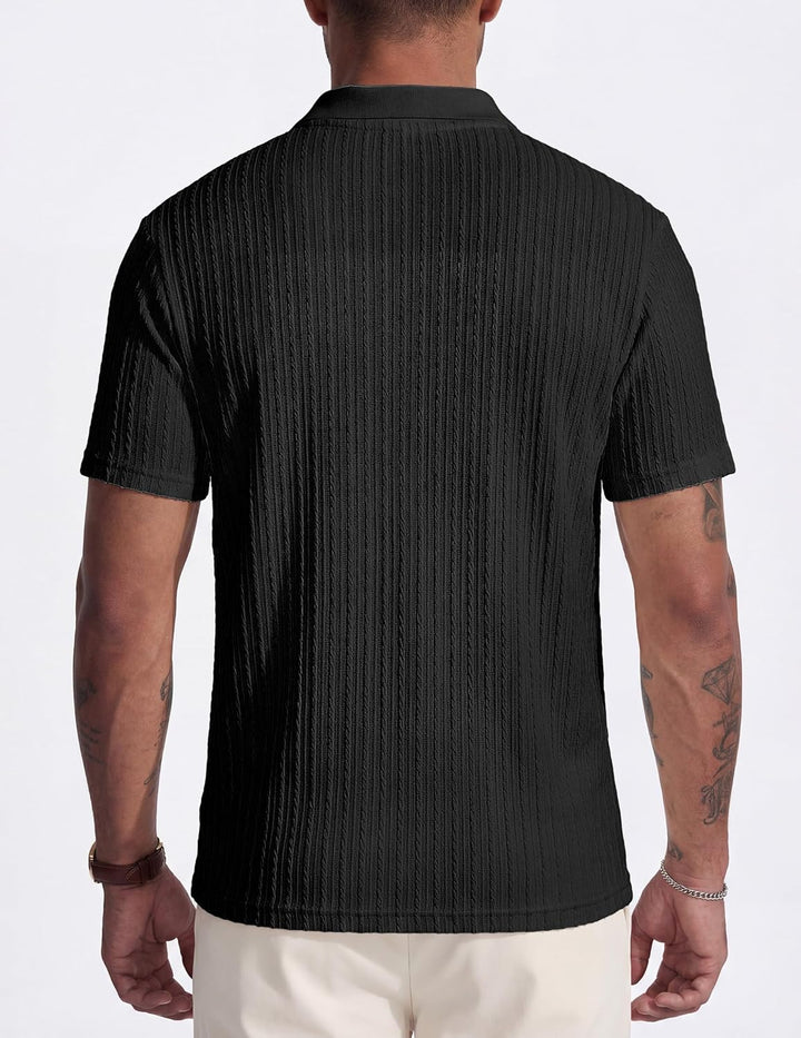 Matteo Polo Homme – Polo Maille Stretch, Style Old Money & Casual Été · Oliver Bradley