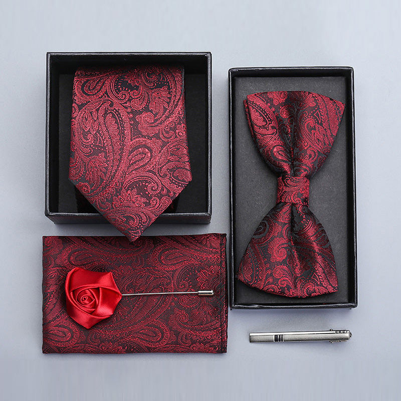 Men's  6-piece Set  High Quality Paisley Accessories 5 color · Oliver Bradley