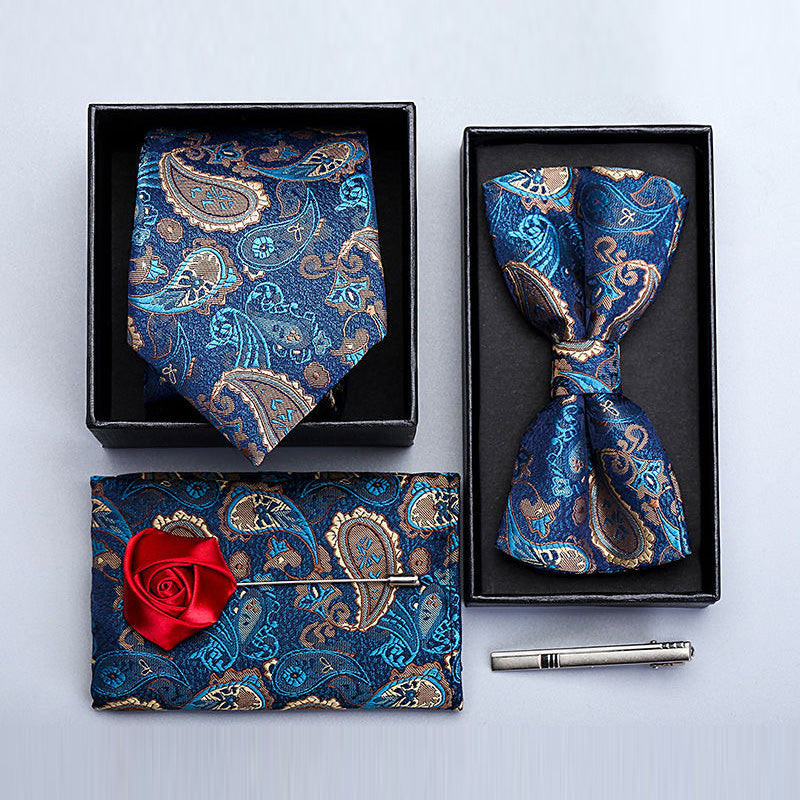 Men's  6-piece Set  High Quality Paisley Accessories 5 color · Oliver Bradley