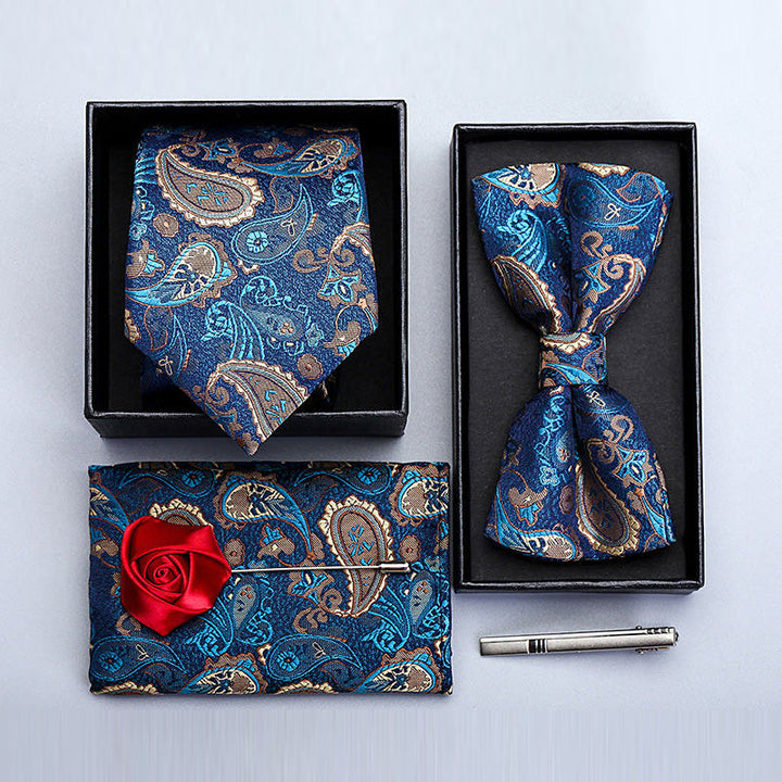 Men's  6-piece Set  High Quality Paisley Accessories 5 color · Oliver Bradley