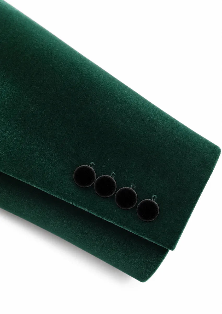 Men's Emerald Green Tuxedo Luxurious Velvet · Oliver Bradley