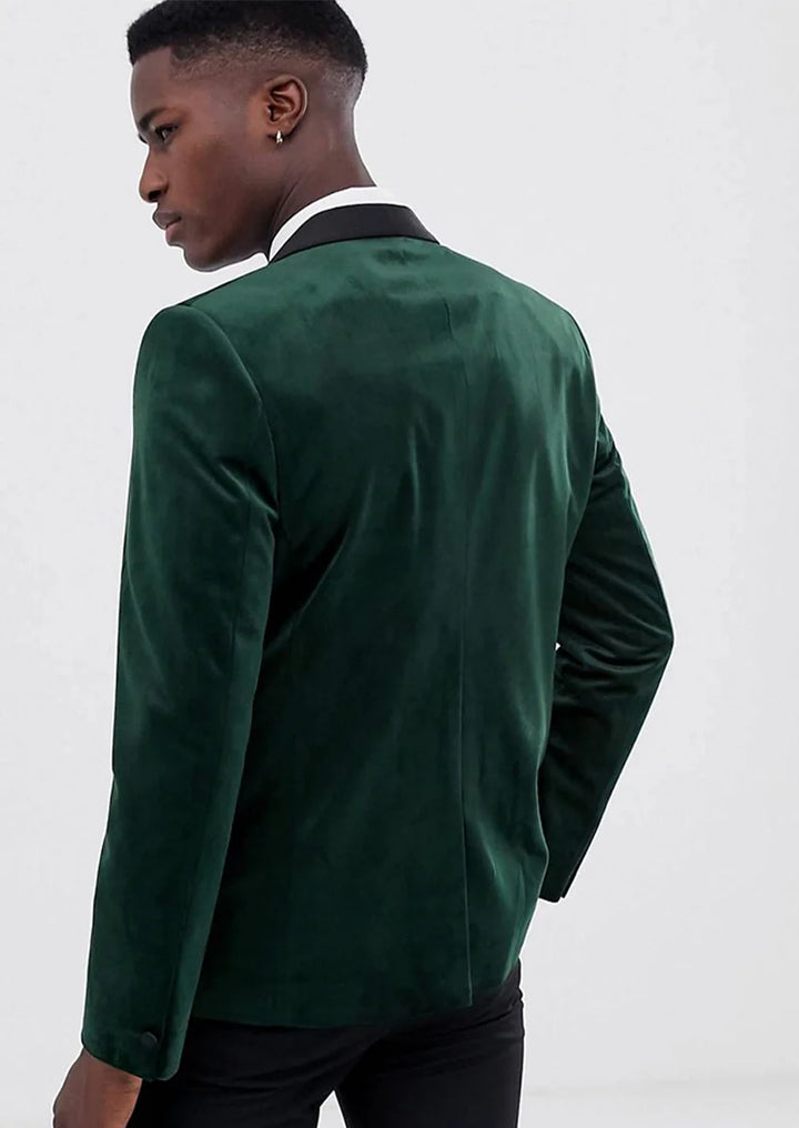 Men's Emerald Green Tuxedo Luxurious Velvet · Oliver Bradley