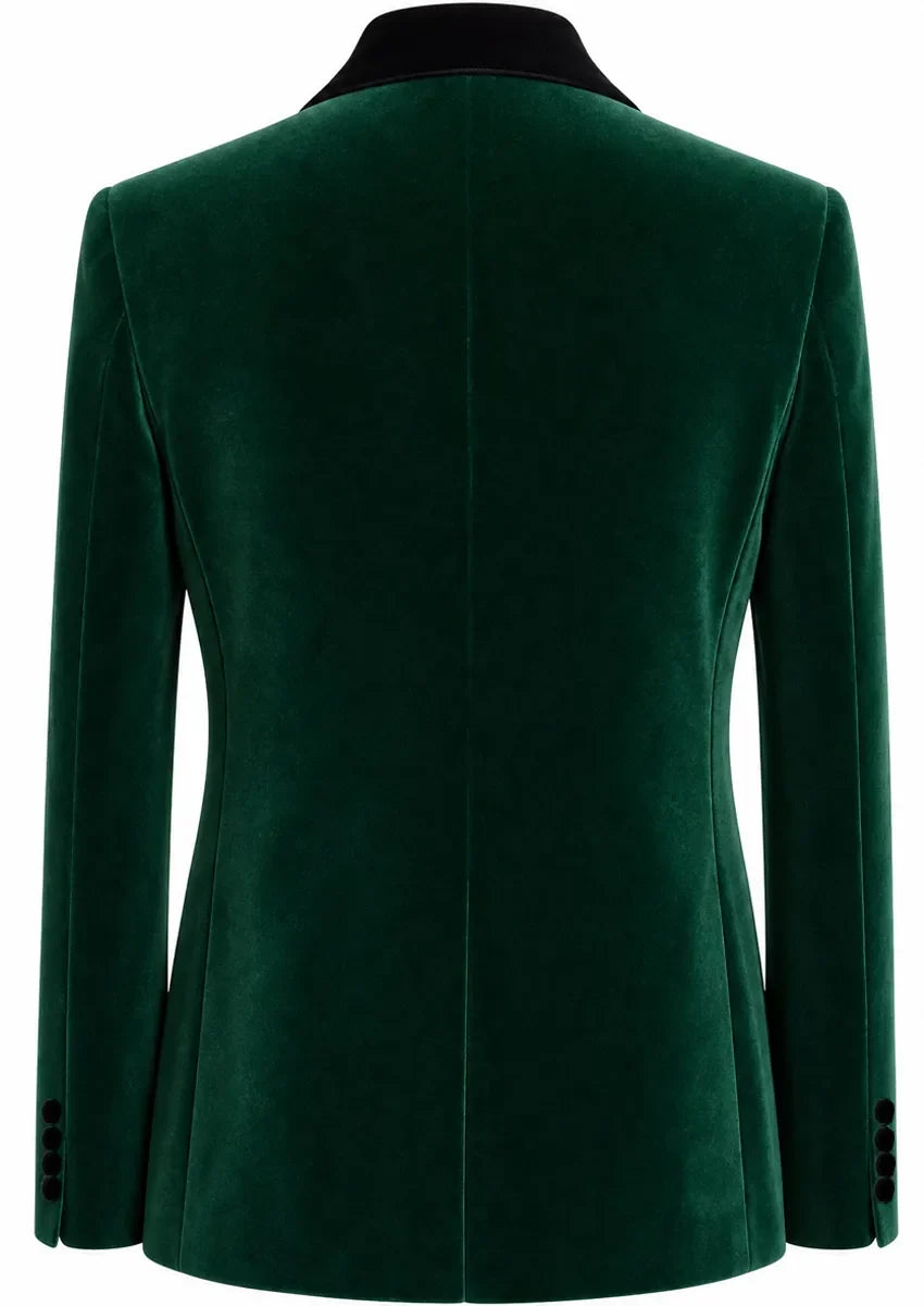 Men's Emerald Green Tuxedo Luxurious Velvet · Oliver Bradley