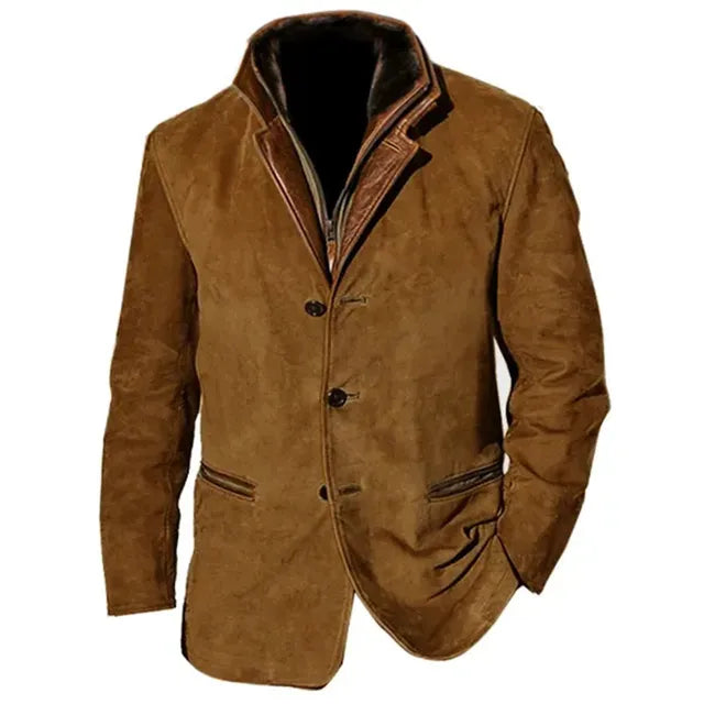 Men’s Palermo Leather Button-Up Jacket · Oliver Bradley