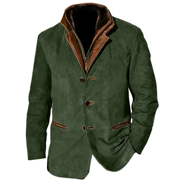 Men’s Palermo Leather Button-Up Jacket · Oliver Bradley