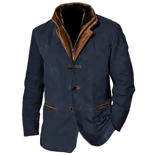 Men’s Palermo Leather Button-Up Jacket · Oliver Bradley