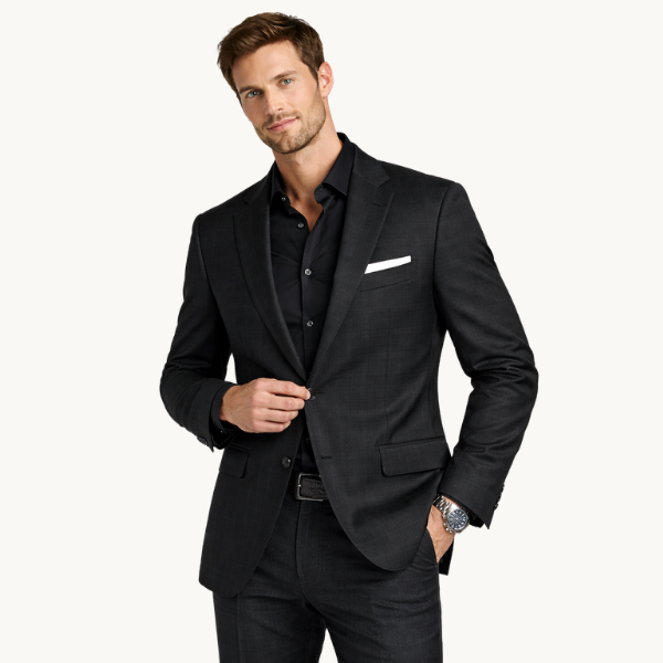 Men’s Two-Button Notched Lapel Blazer · Oliver Bradley