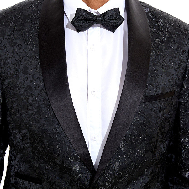 Midnight Paisley Jacquard Tuxedo (2-Piece) · Oliver Bradley