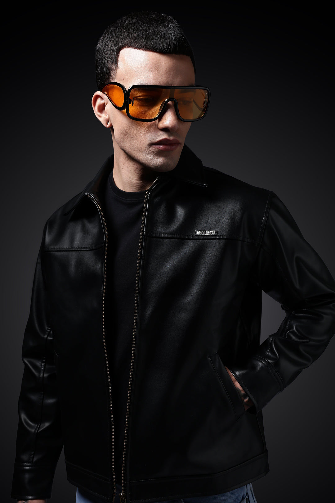 Miler faux leather jacket · Oliver Bradley