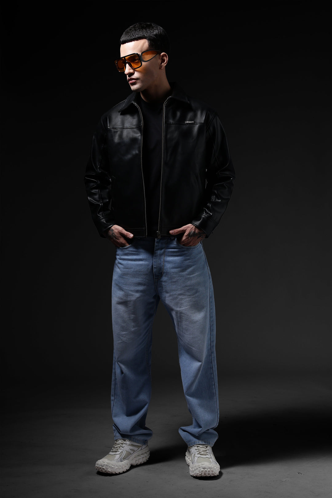 Miler faux leather jacket · Oliver Bradley