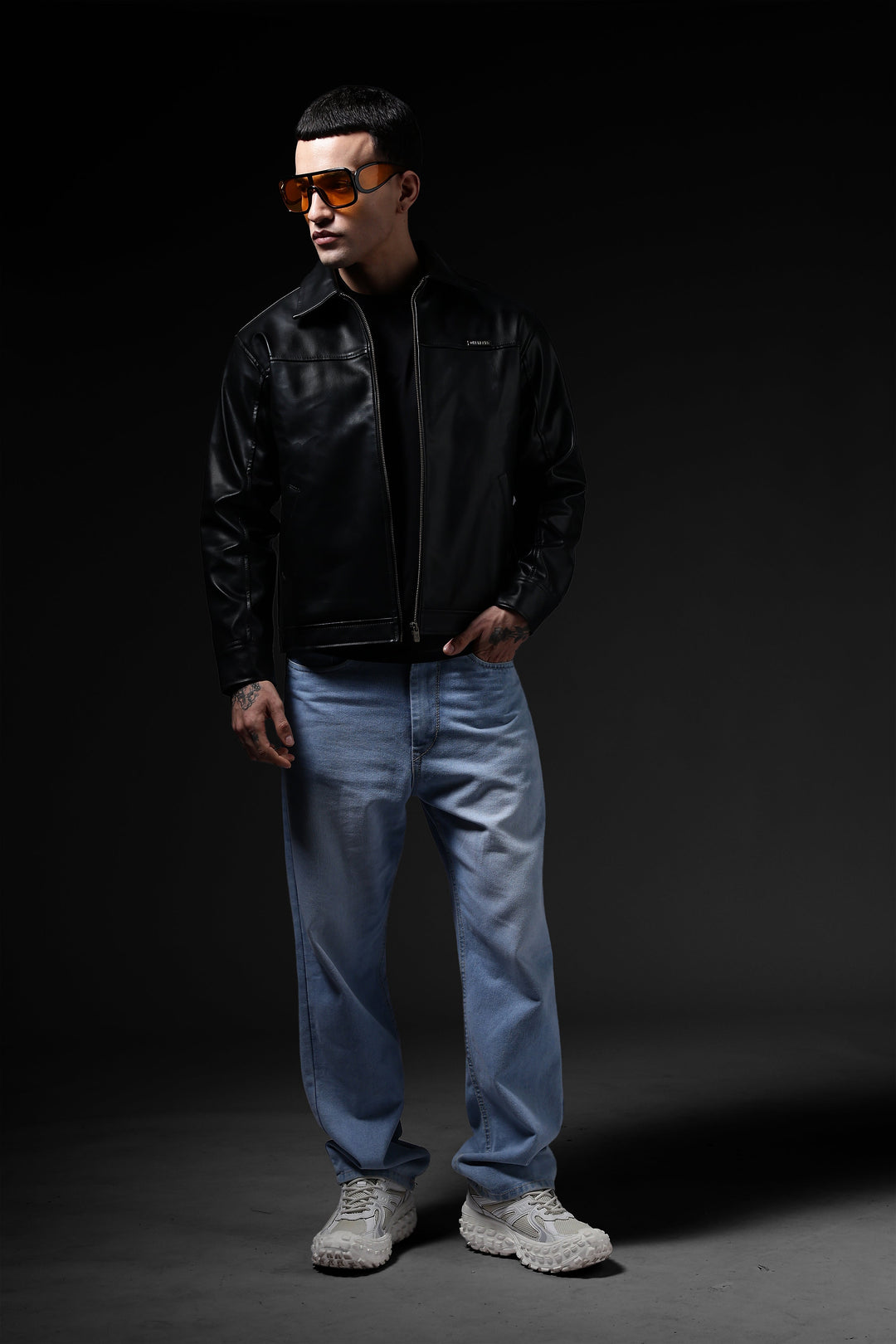 Miler faux leather jacket · Oliver Bradley