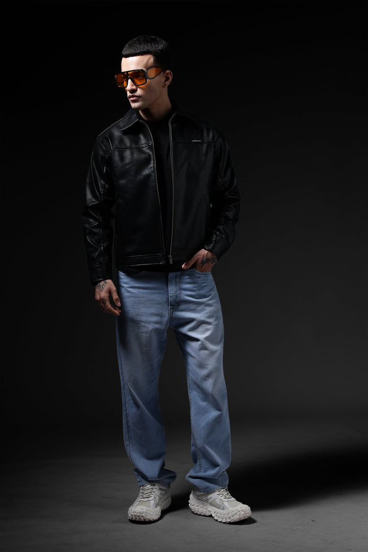 Miler faux leather jacket · Oliver Bradley