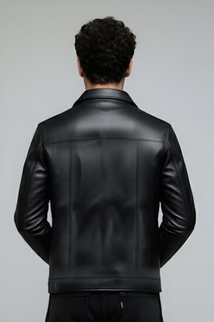 Miler faux leather jacket · Oliver Bradley