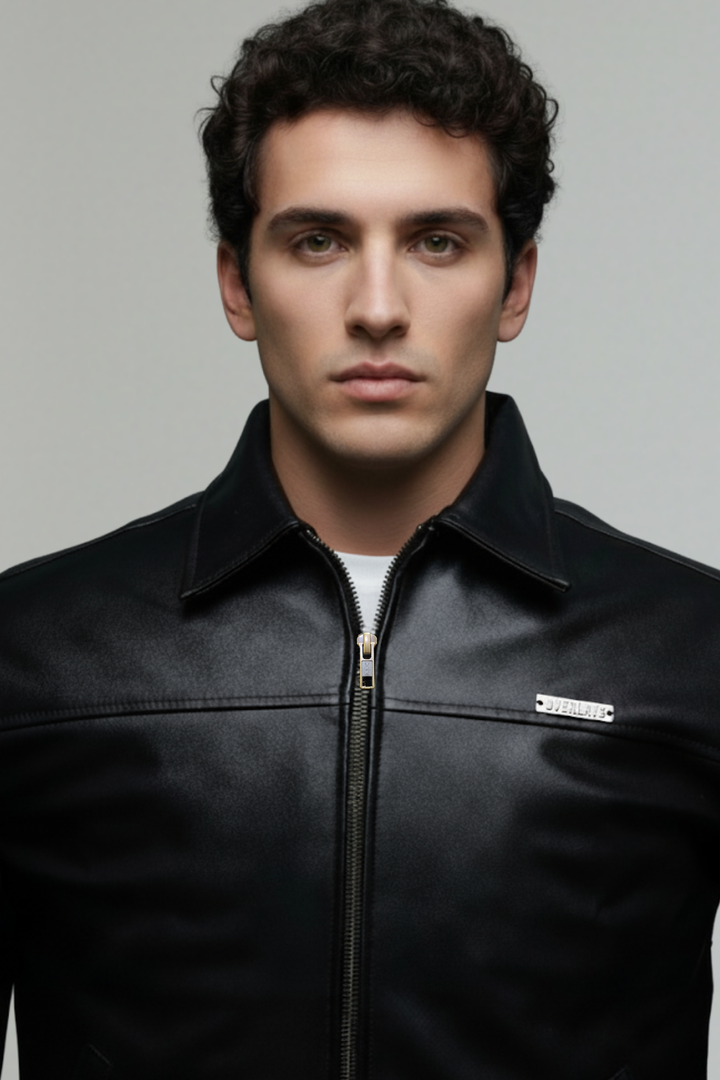 Miler faux leather jacket · Oliver Bradley