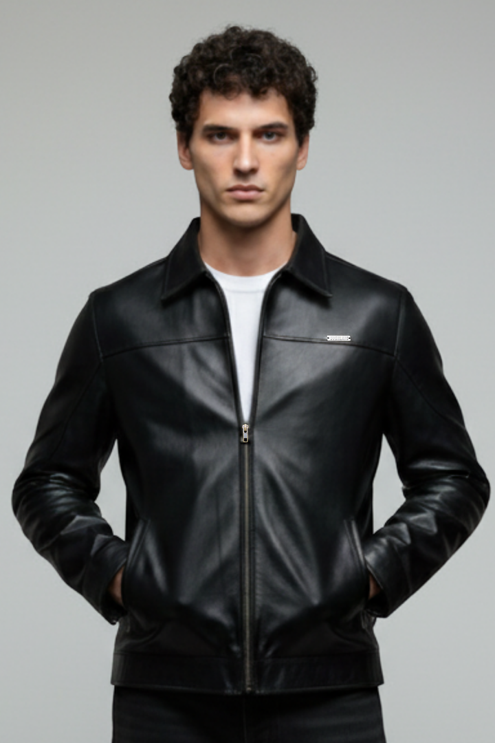 Miler faux leather jacket · Oliver Bradley