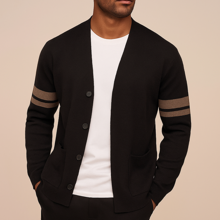 Nathan Button-Front Cardigan · Oliver Bradley