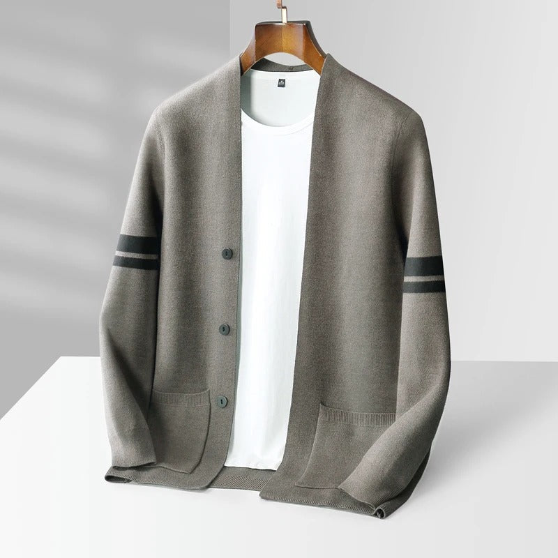 Nathan Button-Front Cardigan · Oliver Bradley