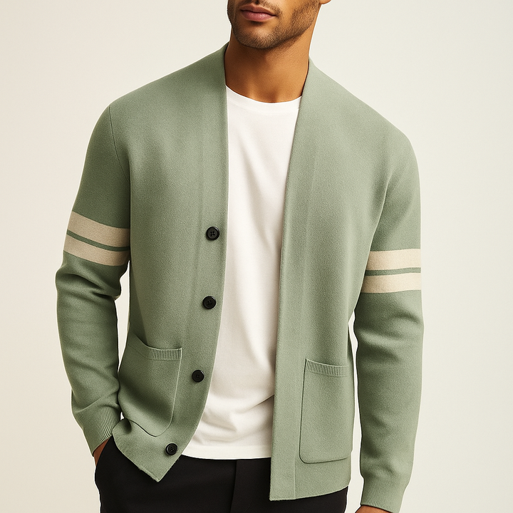 Nathan Button-Front Cardigan · Oliver Bradley