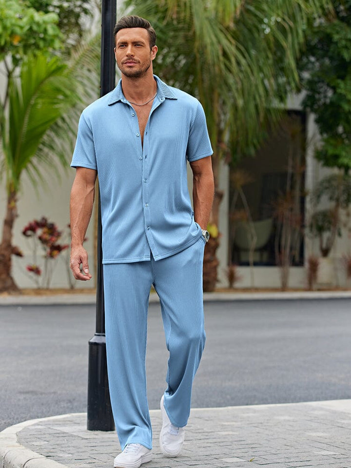 Nathan Button-Front Shirt Set · Oliver Bradley