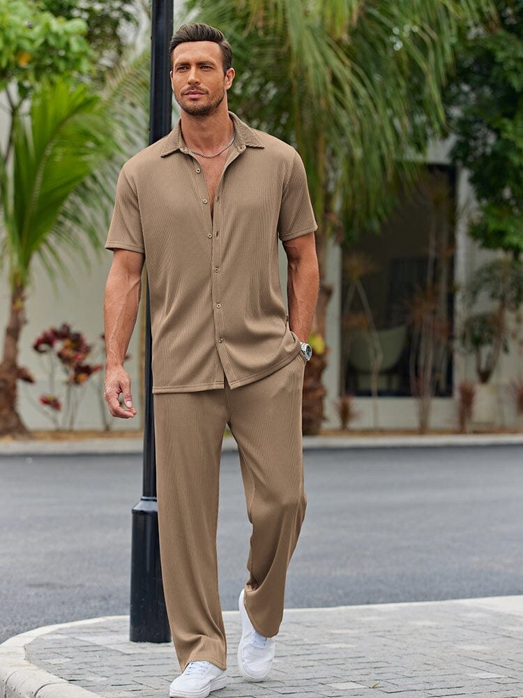 Nathan Button-Front Shirt Set · Oliver Bradley