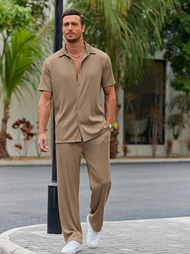 Nathan Button-Front Shirt Set · Oliver Bradley