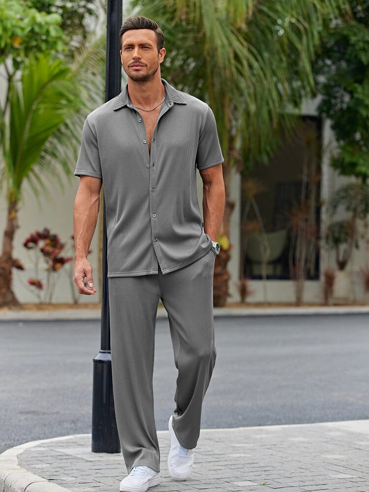 Nathan Button-Front Shirt Set · Oliver Bradley
